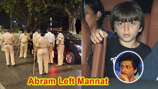 Before Ncb Raid why Shahrukh Khan Son Abram Left Mannat House With Salman Khan Family