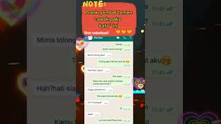 Download lagu CHAT WA GOMBALAN TEMAN CEWEK PAKE CARA INI | AUTO BIKIN BAPER #chatgombalan #chatwa #baper #short mp3