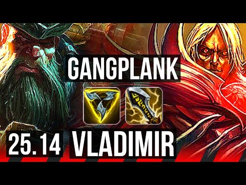 GANGPLANK vs VLADIMIR (TOP) | KR Master | 25.14