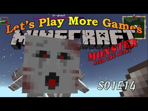 Minecraft Feed The Beast Monster S01E14 - Auto Alloy Smelting & URGhast Battle