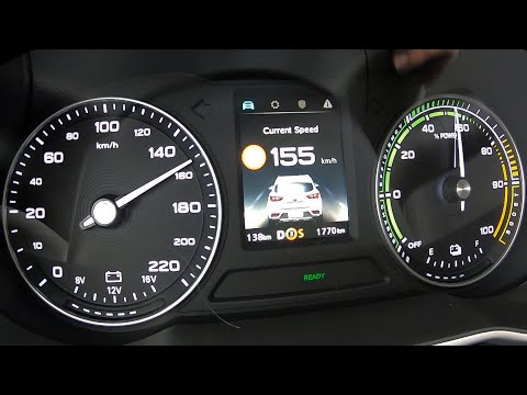 Tachovideo MG ZS EV Luxury 0-100 kmh kph 0-60 mph Beschleunigung Acceleration