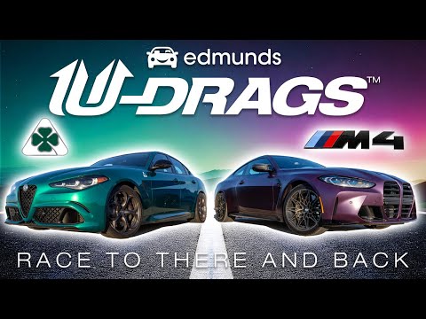 U-DRAGS RACE: BMW M4 Competition vs. Alfa Romeo Giulia Quadrifoglio | Quarter Mile, Handling & More