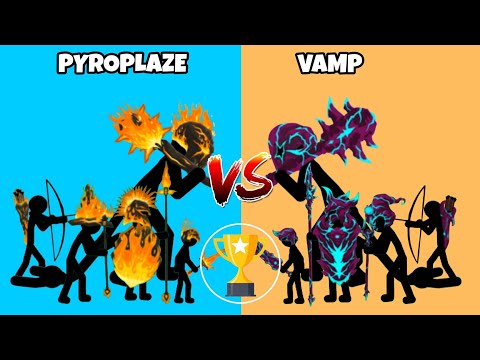 Pyroplaze stickman vs vamp stickman - stickman costume tournament - stick war legacy 