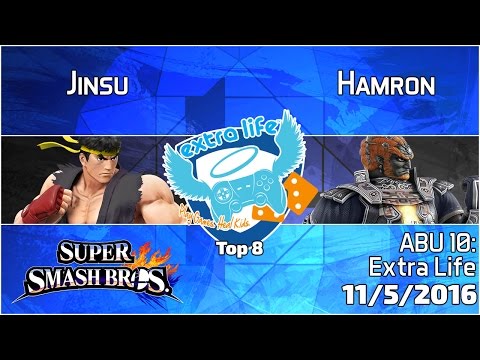 Extra Life: Jinsu (Ryu) vs. Hamron (Ganon) - SSB4 Top 8