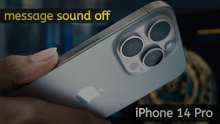 iPhone 15 pro How to off message sound, iphone text message sound off kaise kare