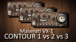 Video thumbnail for Waves Maserati VX-1: CONTOUR 1 vs 2 vs 3 by Andrei Martinez Agras