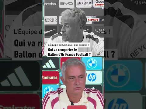 😂 Luis Enrique et José Mourinho se sont prêté au jeu du duel de l'Équipe du Soir #luisenrique #foot