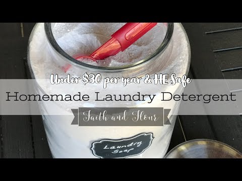 DIY HE Laundry Soap | How to Make Homemade Laundry Detergent for under $30 Per Year!