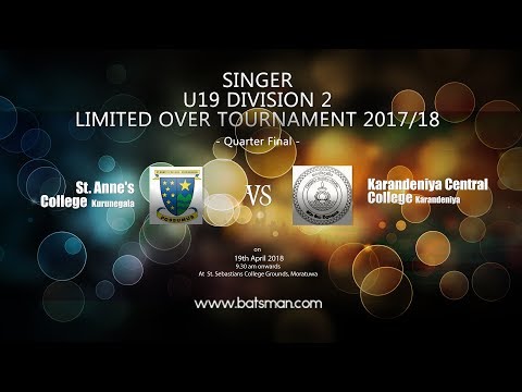 Under 19 Division 2 Limited Over Tournament 2017/18- Quarter Finals