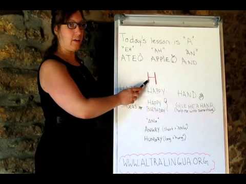 Lezione d'inglese: come pronunciare "A" e "H"