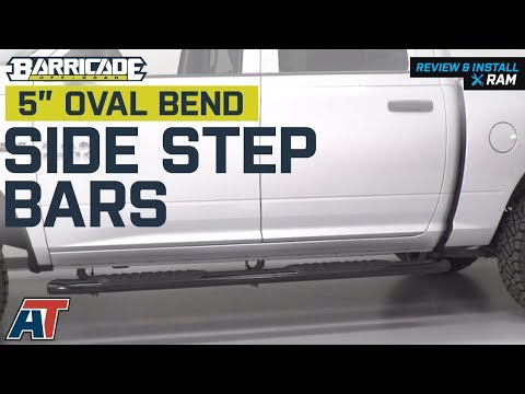 2009-2018 Ram 1500 Barricade 5" Oval Bend Side Step Bars - Black Quad Cab, Crew Cab Review & Install