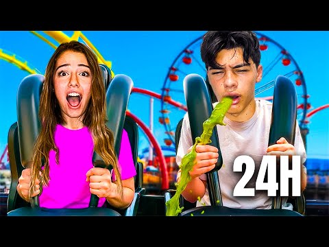 L'ULTIMO CHE SCENDE DALLE MONTAGNE RUSSE VINCE 1000€! *con il mio ragazzo*