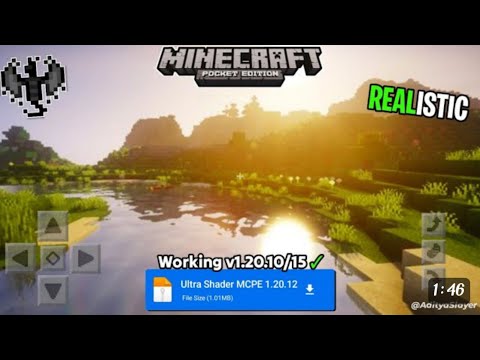 Minecraft PE 1.20+ Best Ultra Realistic RENDER DRAGON Shader for Mcpe 1.20 | RTX Mcpe Shaders 1.20