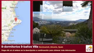 preview picture of video '8-dormitorios 9-baños Villa se Vende en Benimantell, Alicante, Spain'