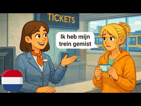 20 Minutes of Simple Dutch Dialogues (With Subtitles) | A1-A2 | Tickets, Trains & Talks