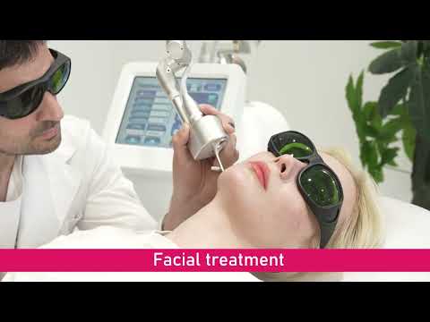 professional RF metal tube fractional co2 laser treatment beauty machine