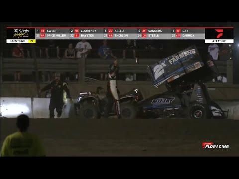 Justin Sanders tells Corey Day he’s #1! (2024 High Limit Sprint Car Series at Kings Speedway)