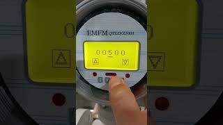 How to change threshold value of X magnetic flow meter