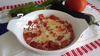 Kaşar Peynirli Kırmızı Biber Kavurması