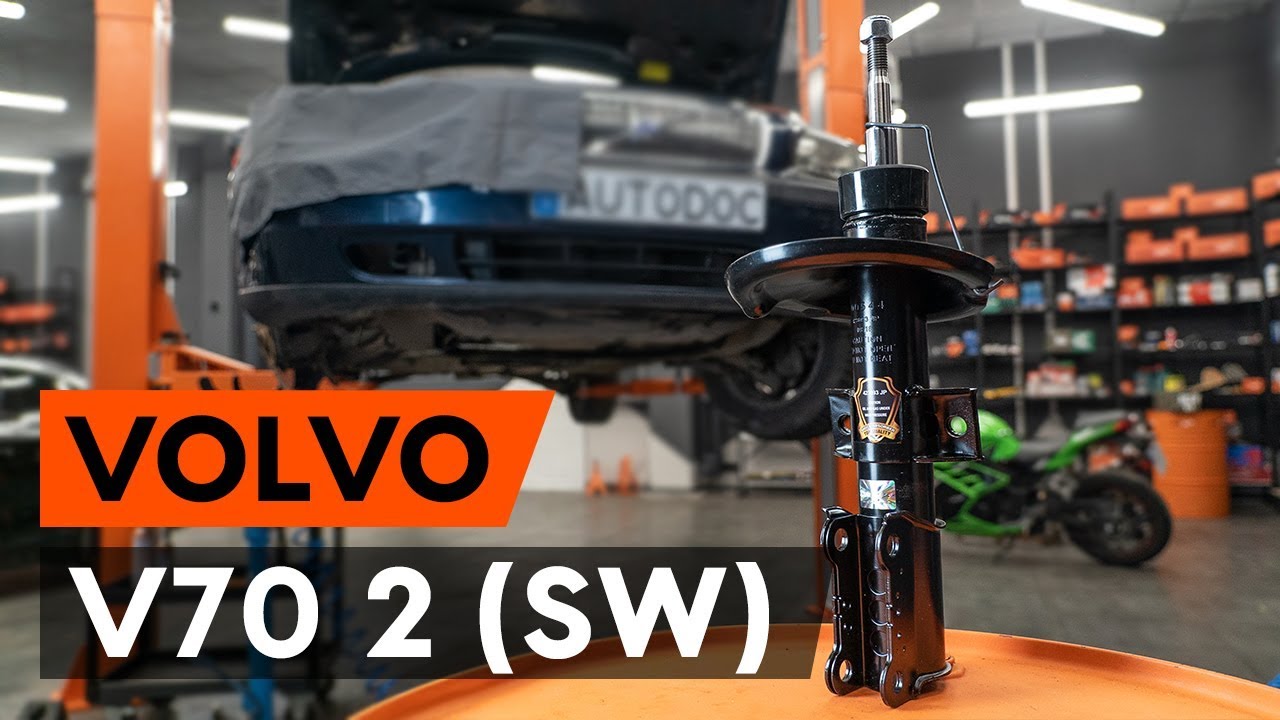 Slik bytter du fjærende ben fremme på en Volvo V70 SW – veiledning