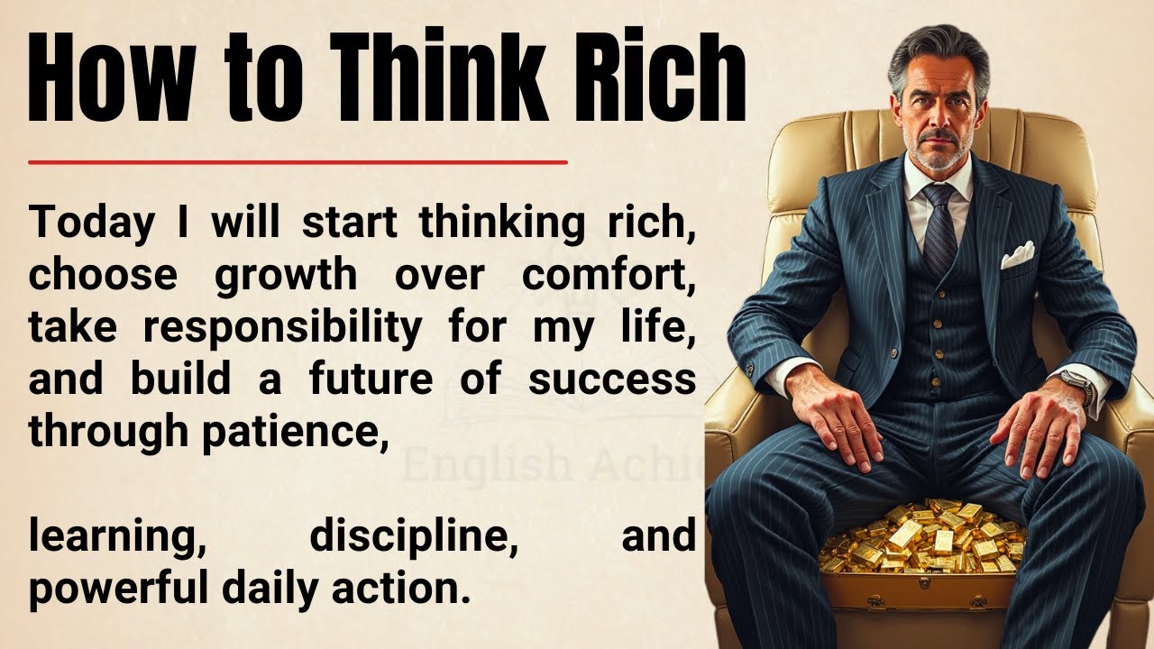 Think Rich, Live Rich: 10 Mindset Shifts to Change Your Life 🔥 || Improve Your English ✅