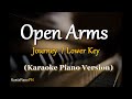 Open Arms  (Journey) - Lower Key (Karaoke Piano)