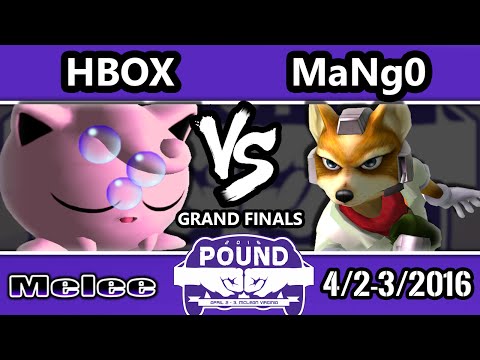 Pound 2016 - Mango (Fox) Vs. Hungrybox (Jigglypuff) - Grand Finals - SSBM