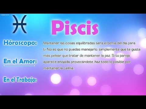 Horóscopo del día - Piscis - 11/04/2018