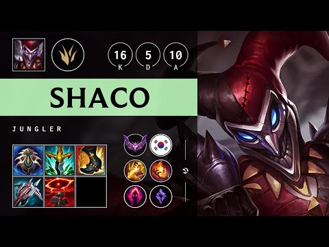 Shaco Jungle vs Lee Sin - KR Master Patch 25.14
