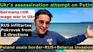 Ukr strikes Putin in Sochi. Poland seals border, RUS invasion. Finland RUS' victim. Warmongers: UK+D