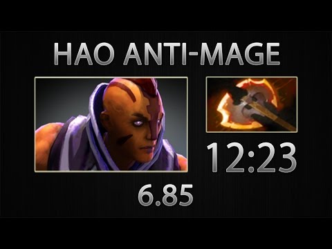 Hao [Anti-Mage] Fast Farm ► Fastest Battle Fury ► Dota 2  6.85