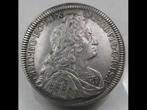 Old Coins House Habsburg Thaler 1730 Tyrol Hall Carl VI