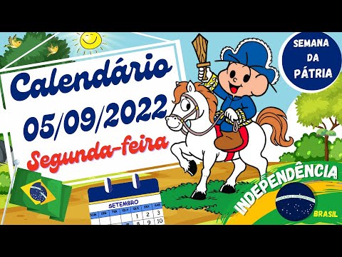 Calendário Dia 05 de Setembro de 2022 | com áudio