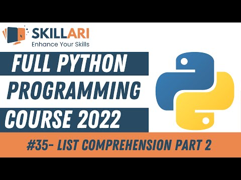 35 List Comprehension Part 2 Python Language Free Python Classes Learn Python Comprehension