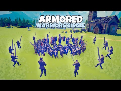 ARMORED WARRIORS CIRCLE vs EVERY FACTION | TABS Modded Gameplay