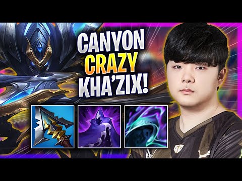CANYON CRAZY GAME WITH KHA'ZIX! - GEN Canyon Plays Kha'zix JUNGLE vs Vi! | Season 2024