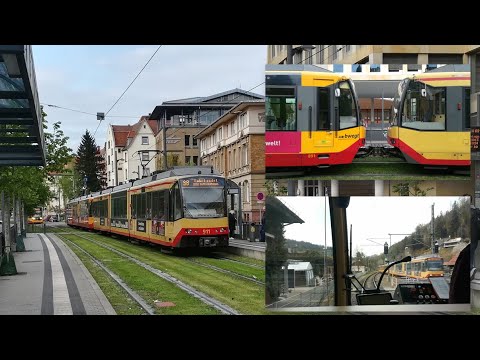 [FULL CAB VIEW !] Tram-Train Karlsruhe S8 Freudenstadt Hbf - Karlsruhe Tullastraße (Murgtalbahn) GT8