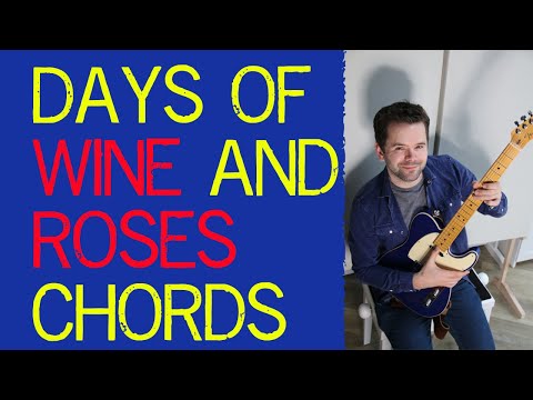 🔴Days of wine and roses chords and harmony 🎶PDF/CHORD SHAPES