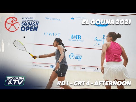 Live Squash: El Gouna 2021 - Rd 1 - Court 4 - Afternoon