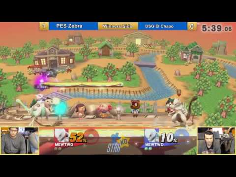 Star KO Sm4sh Singles PES | Zebra (Mewtwo) vs DSG | El Chapo (Mewtwo)