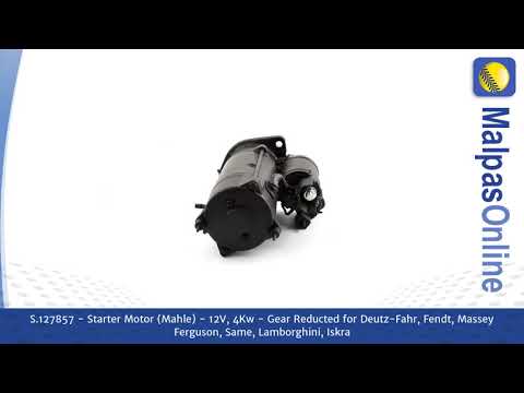S.127857 - Starter Motor (Mahle) - 12V, 4Kw - Gear Reducted  for Deutz-Fahr, Fendt, Mas...and more.