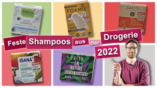 Feste Shampoos aus der Drogerie 2022, meine Empfehlungen
