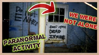 (FLYING ROCK HIT ME) Haunted Abandoned GANGSTER's HIDE-OUT FACTORY "PARANORMAL ACTIVITY CAPTURED"