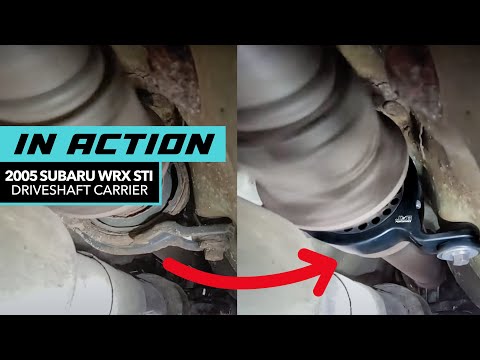 2005 Subaru WRX STi Driveshaft Behavior Before/After Installing JXB Performance Driveshaft Carrier