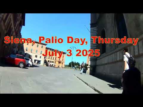 Siena Palio Day Thursday July 3 2025