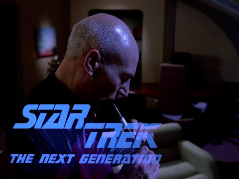 Picard plays the flute. The Inner Light, finale, Part 3 - HD (TNG S05 E25)