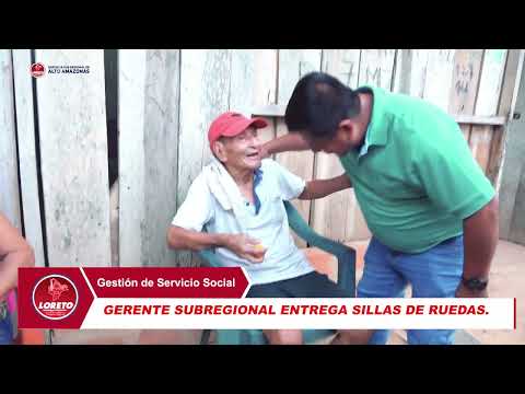 GERENTE SUBREGIONAL ENTREGA SILLAS DE RUEDAS, video de YouTube