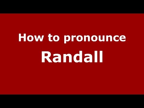 How to pronounce Randall
