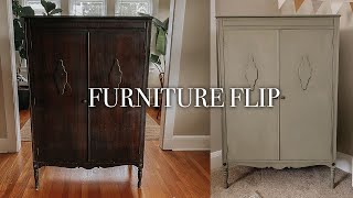 Furniture Flip | Painted Antique Armoire with Fusion Mineral Paint
