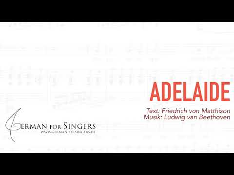 Adelaide (FULL AUDIO & IPA) (Matthison / Beethoven) | DICTION & IPA | GERMAN FOR SINGERS